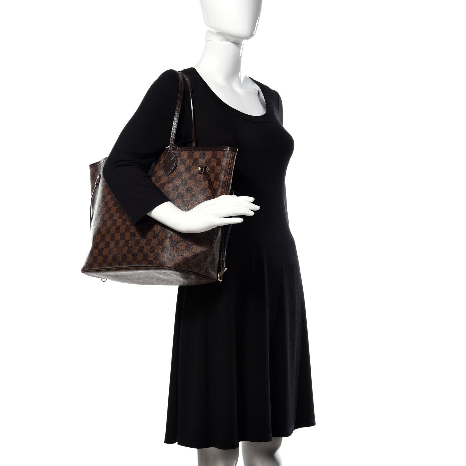 Louis Vuitton Damier Ebene Neverfull MM 2 of 10