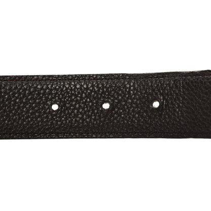 Hermes Box Togo 32mm H Belt 85 34 Black Chocolate 4 of 7