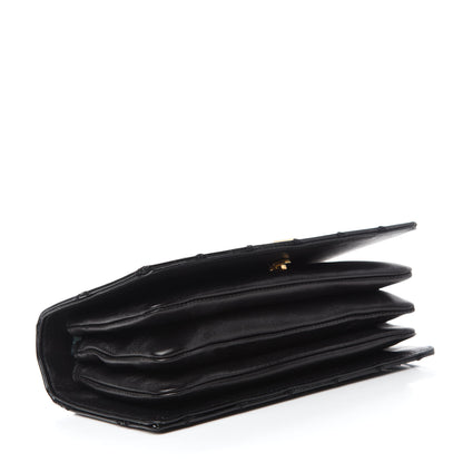 Saint Laurent Patent Diamond Quilted Monogram Angie Chain Bag Black 4 of 10