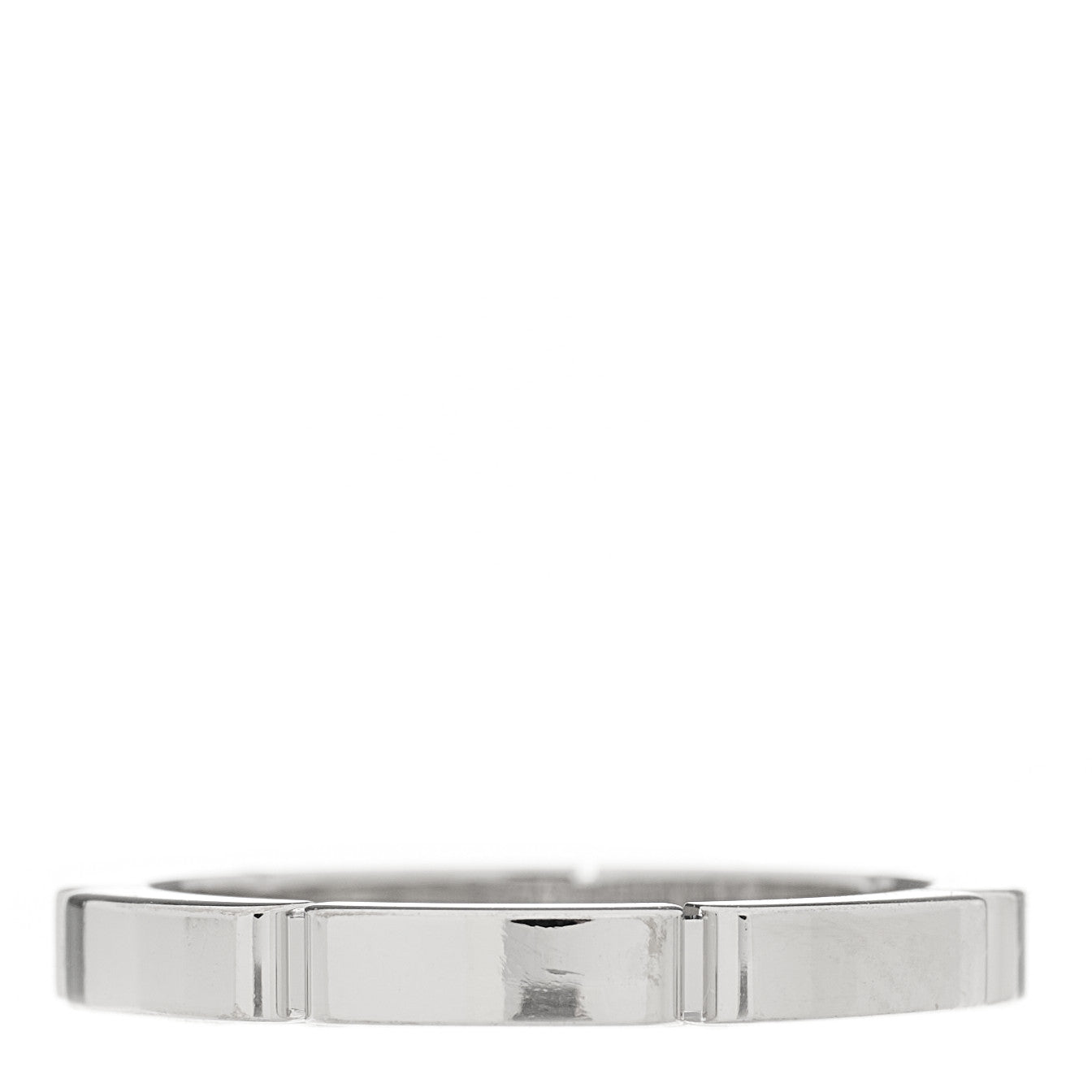 Cartier 18K White Gold Diamond Maillon Panthere Wedding Band Ring 51 5.75 3 of 4