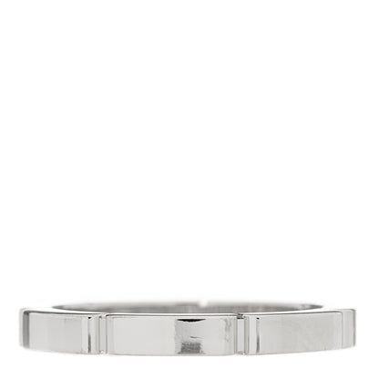 Cartier 18K White Gold Diamond Maillon Panthere Wedding Band Ring 51 5.75 3 of 4