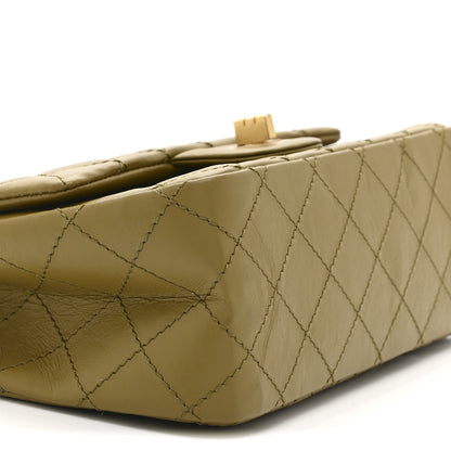 Chanel Aged Calfskin Quilted 2.55 Reissue 224 Flap  Khaki 9 of 10