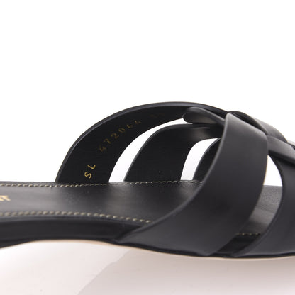 Saint Laurent Calfskin Nu Pied 05 Slide Sandals 37 Black 8 of 9