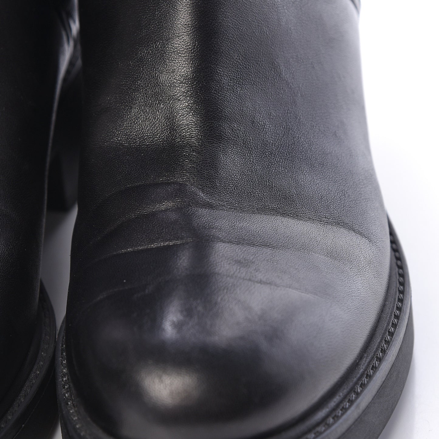 Nappa Matelasse Ankle Boots 37.5 Black
