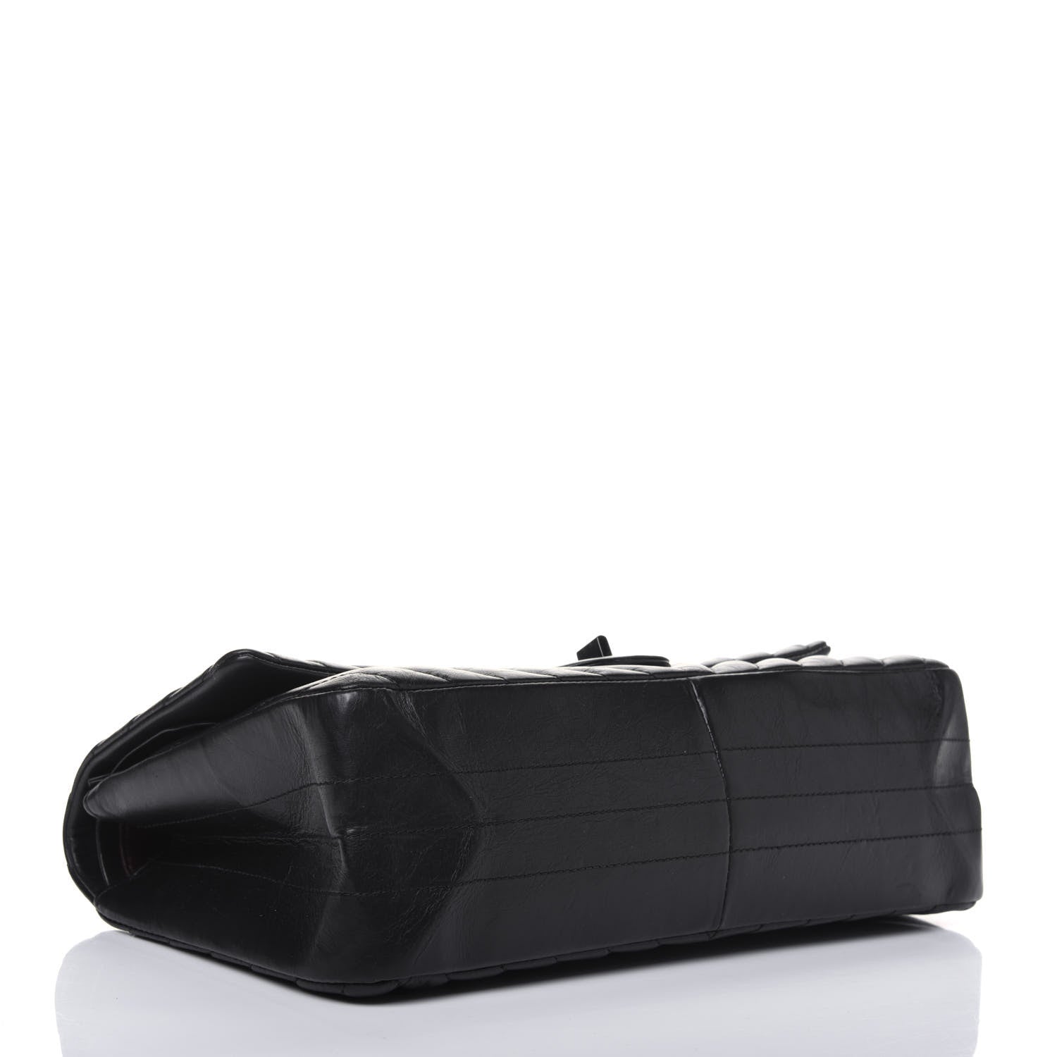 Chanel Aged Calfskin Chevron Quilted 2.55 Reissue 226 So Black 4 of 16