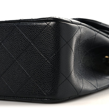 Chanel Caviar Quilted Jumbo Double Flap Black 10 of 10