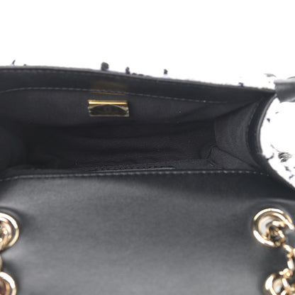 Chanel Tweed Braided Calfskin Mini My Own Frame Flap Grey Black 5 of 9