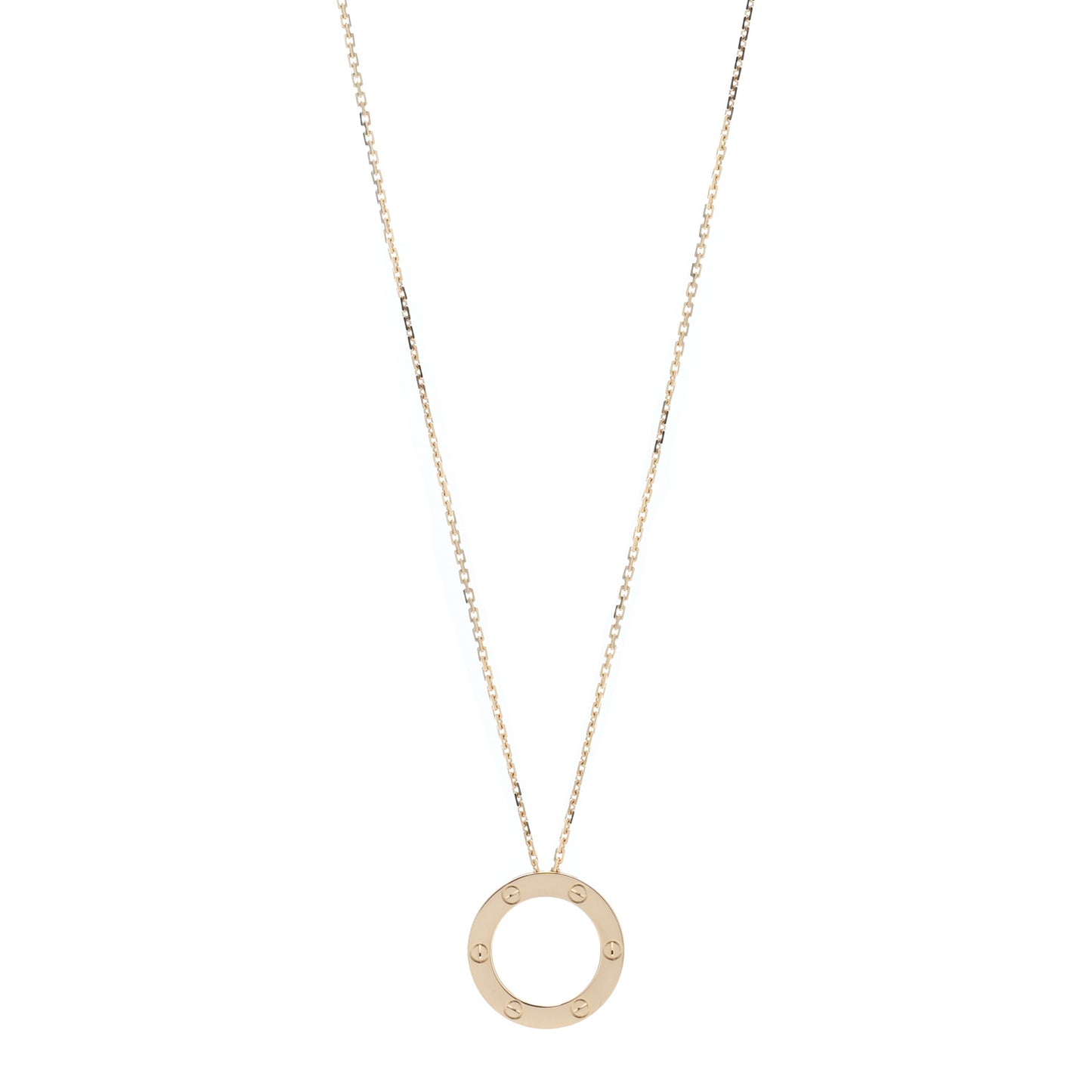18K Yellow Gold LOVE Pendant Necklace