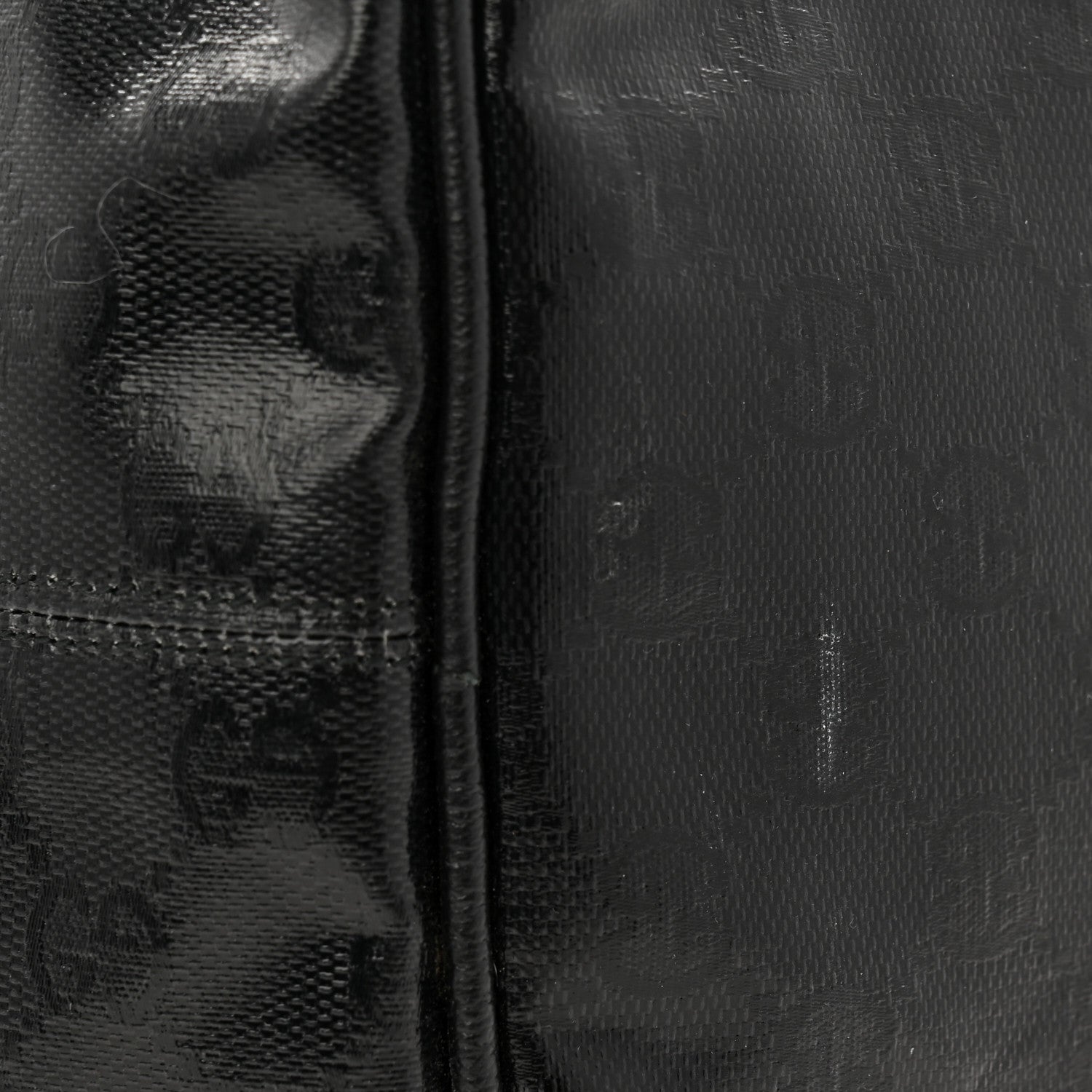 Gucci Crystal Monogram Web Large Duffle Bag Black 9 of 10