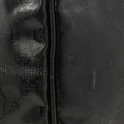 Gucci Crystal Monogram Web Large Duffle Bag Black 9 of 10