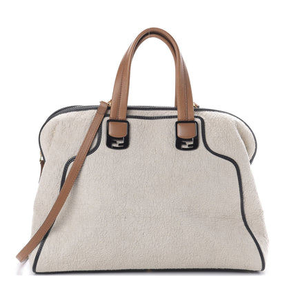 Fendi Tessuto Matelasse Chameleon Tote Ecru Black 1 of 9