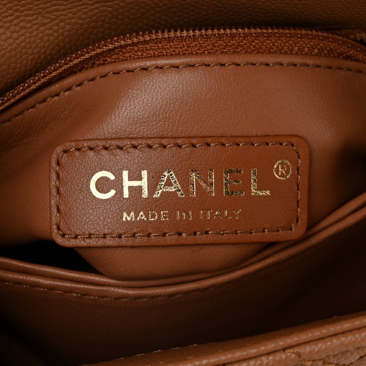 Caviar Quilted Extra Mini Coco Handle Flap Brown