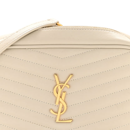 Saint Laurent Calfskin Matelasse Monogram Mini Lou Camera Bag Crema Soft 8 of 14