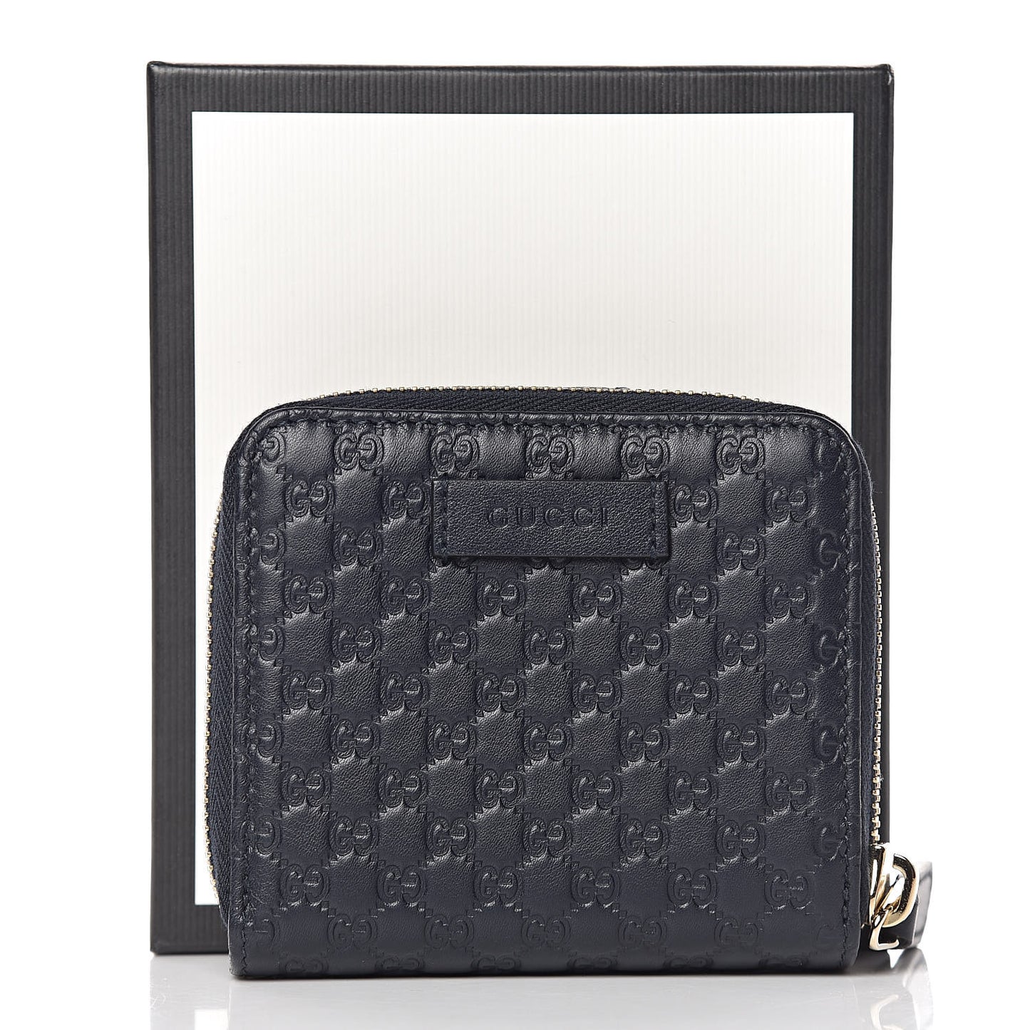 Microguccissima Compact Wallet Navy