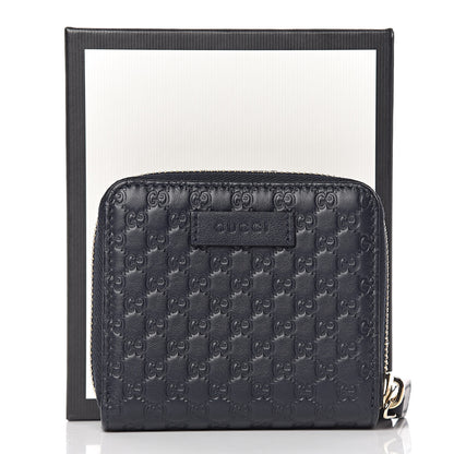 Gucci Microguccissima Compact Wallet Navy 9 of 9