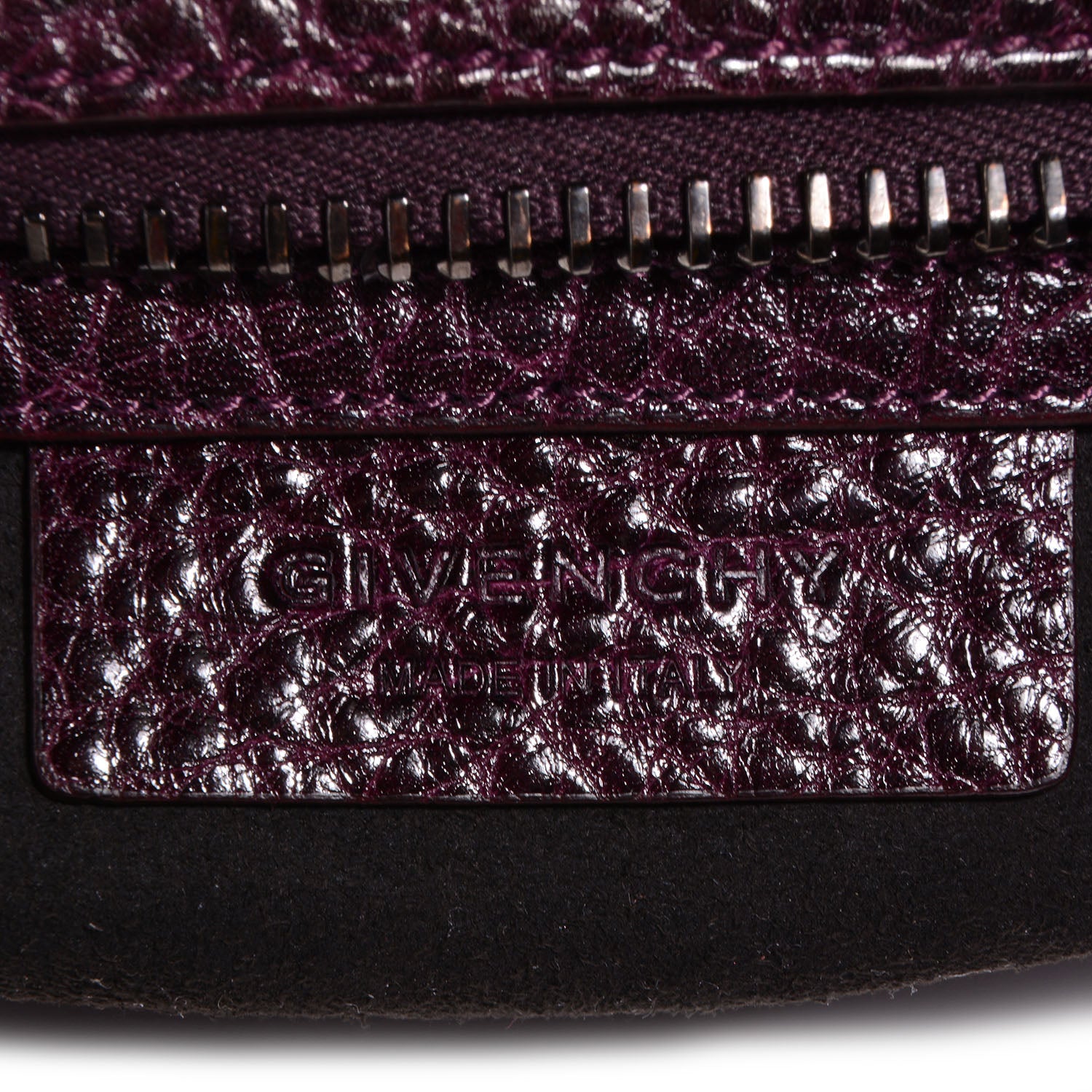 Givenchy Glazed Pebbled Calfskin Mini Lucrezia Aubergine 7 of 10