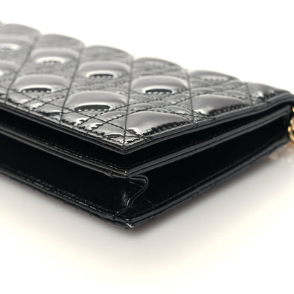 Christian Dior Patent Cannage Lady Dior Convertible Clutch Black 8 of 8