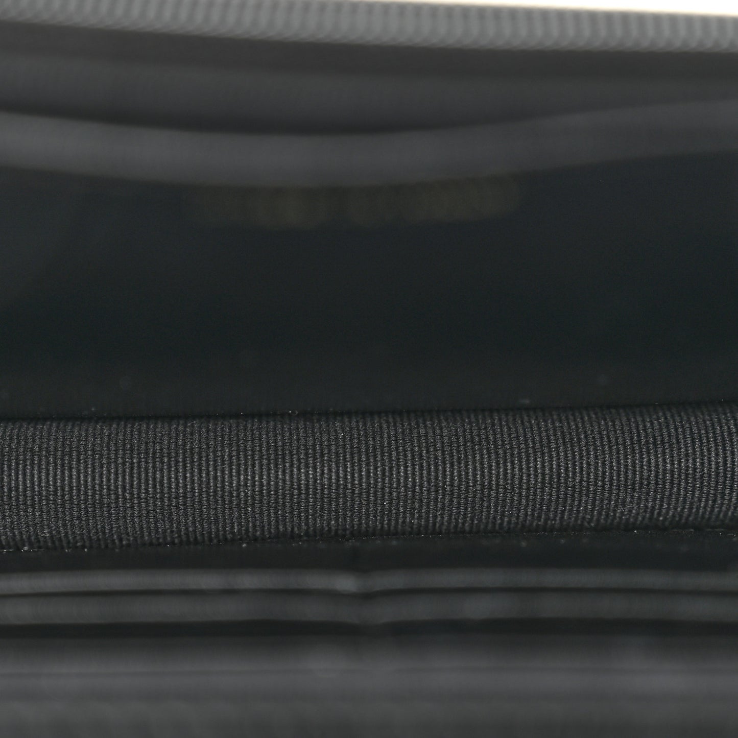 Lambskin Quilted Logo WOC Wallet On Chain Black