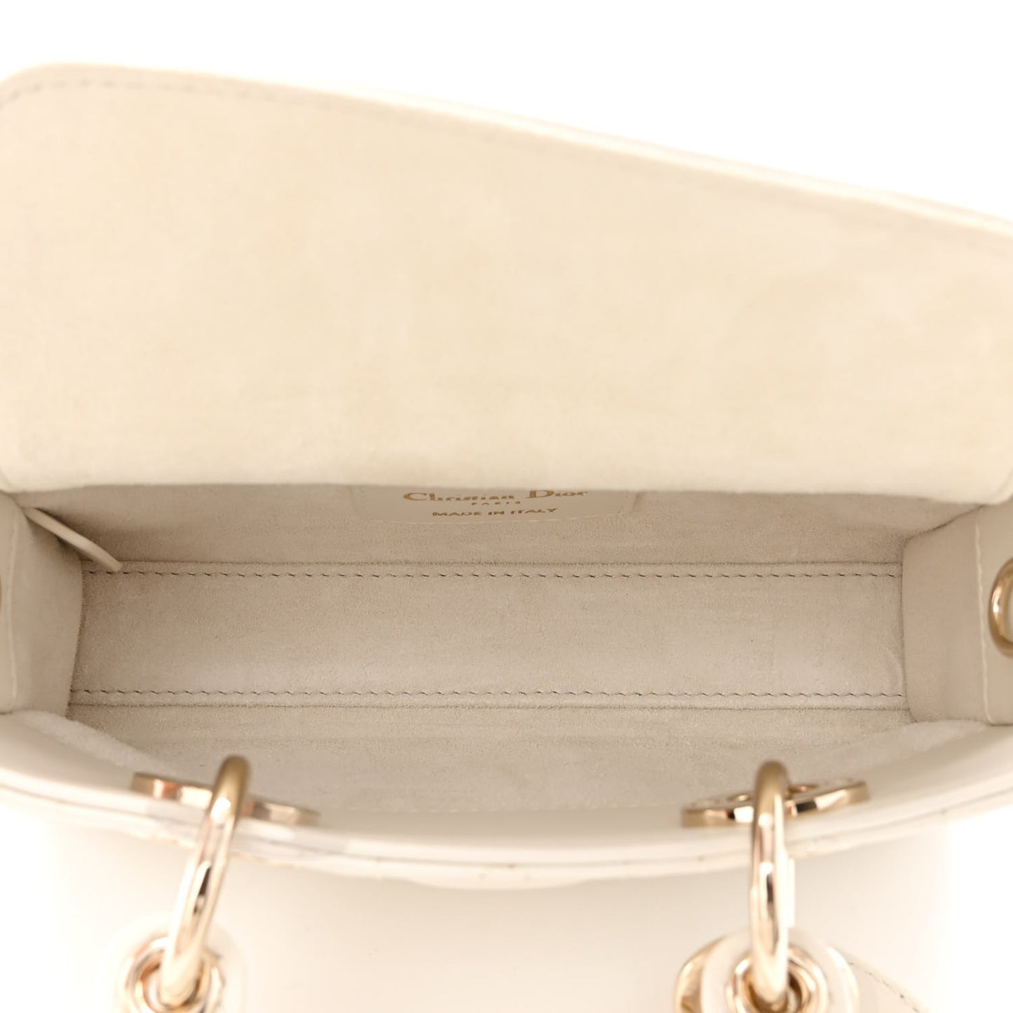 Lambskin Cannage Dioramour Micro Lady D-Joy Latte