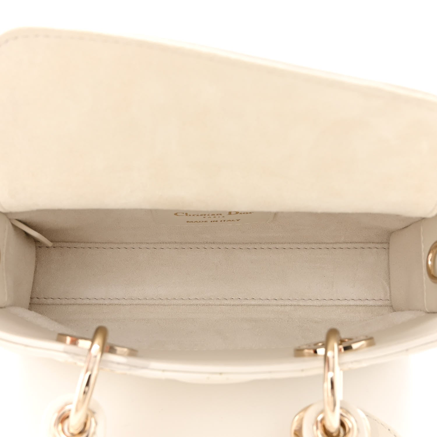 Christian Dior Lambskin Cannage Dioramour Micro Lady D-Joy Latte 5 of 11