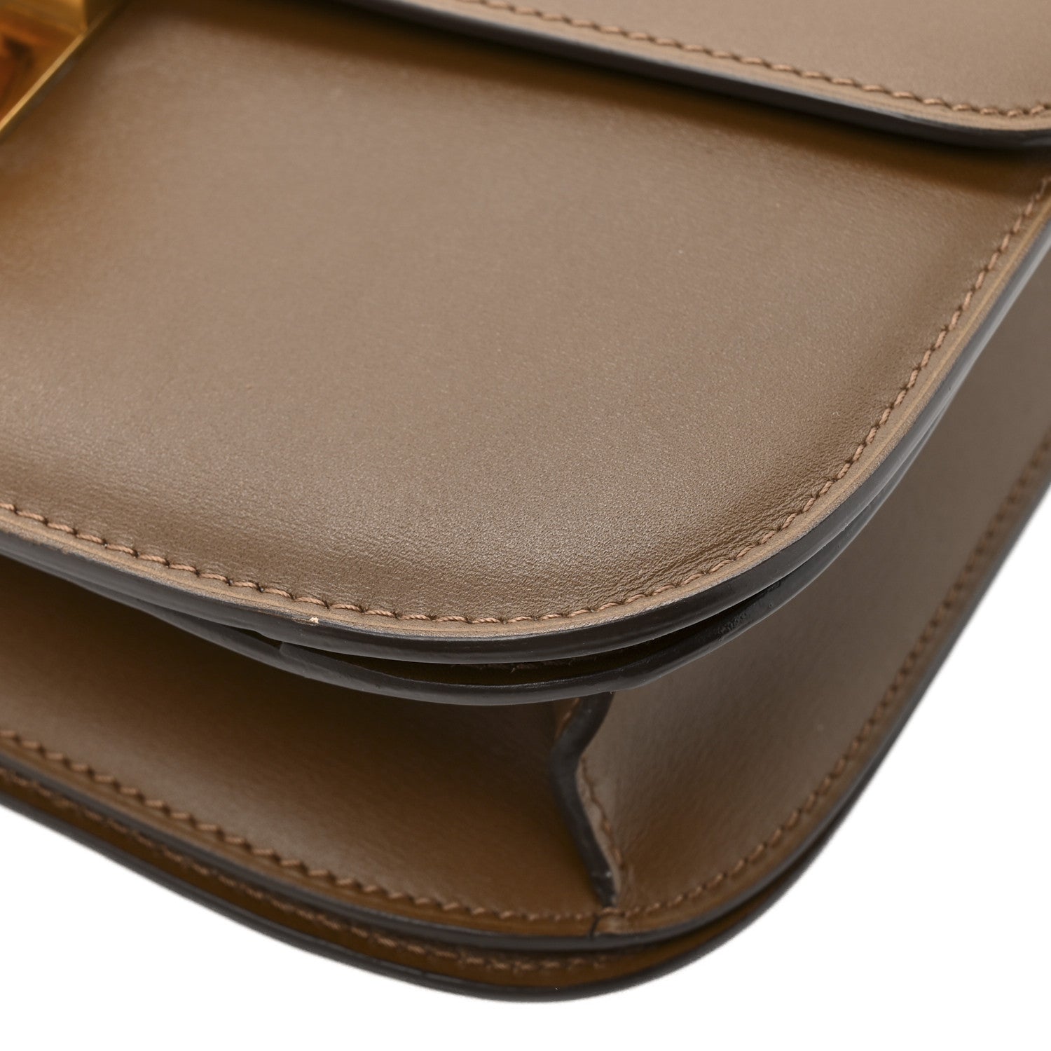 Celine Box Calfskin Medium Classic Box Flap Bag  Camel 12 of 13