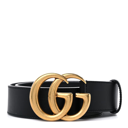 Gucci Calfskin Double G 40mm Belt 80 32 Black 1 of 6