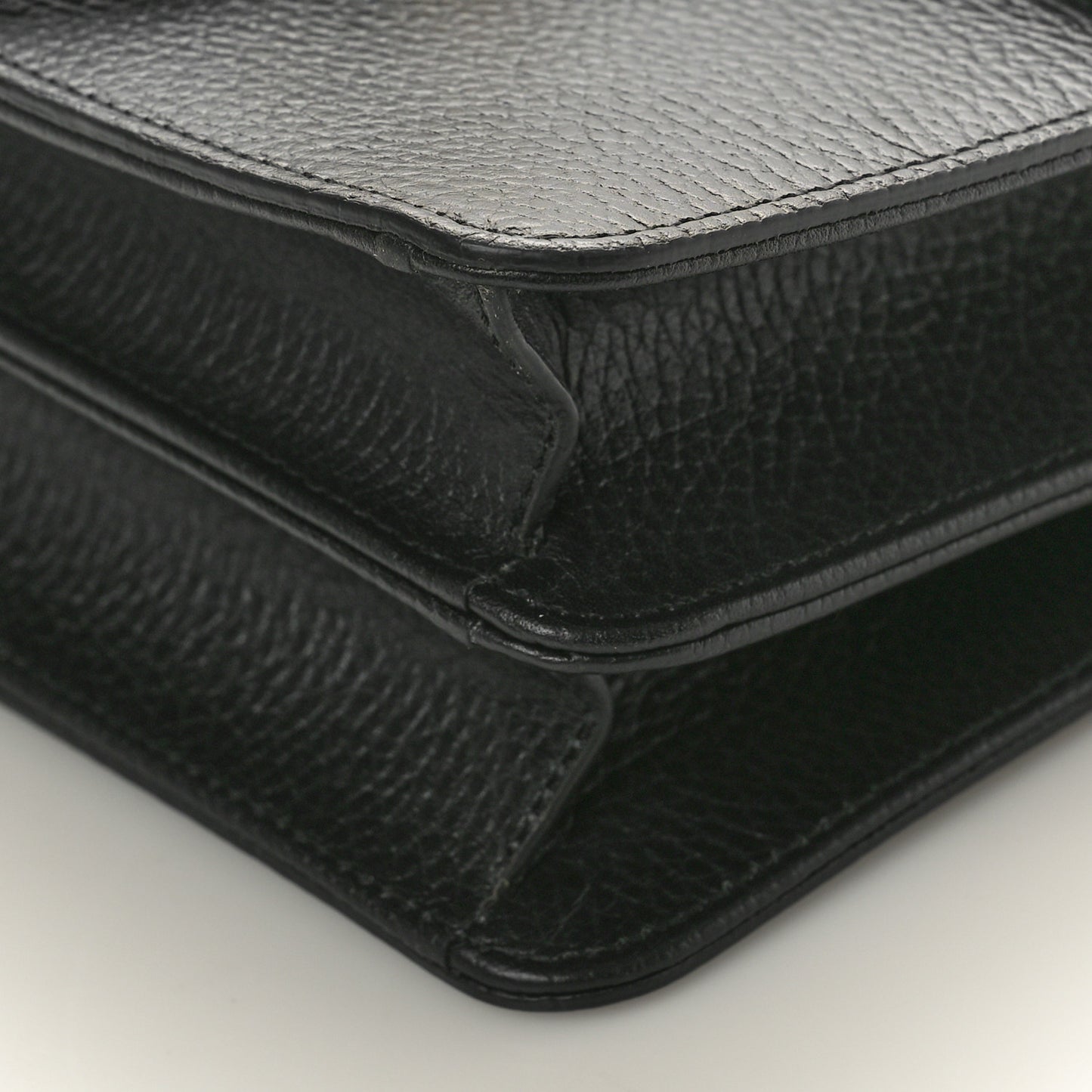 Dollar Calfskin Small Interlocking G Shoulder Bag Black