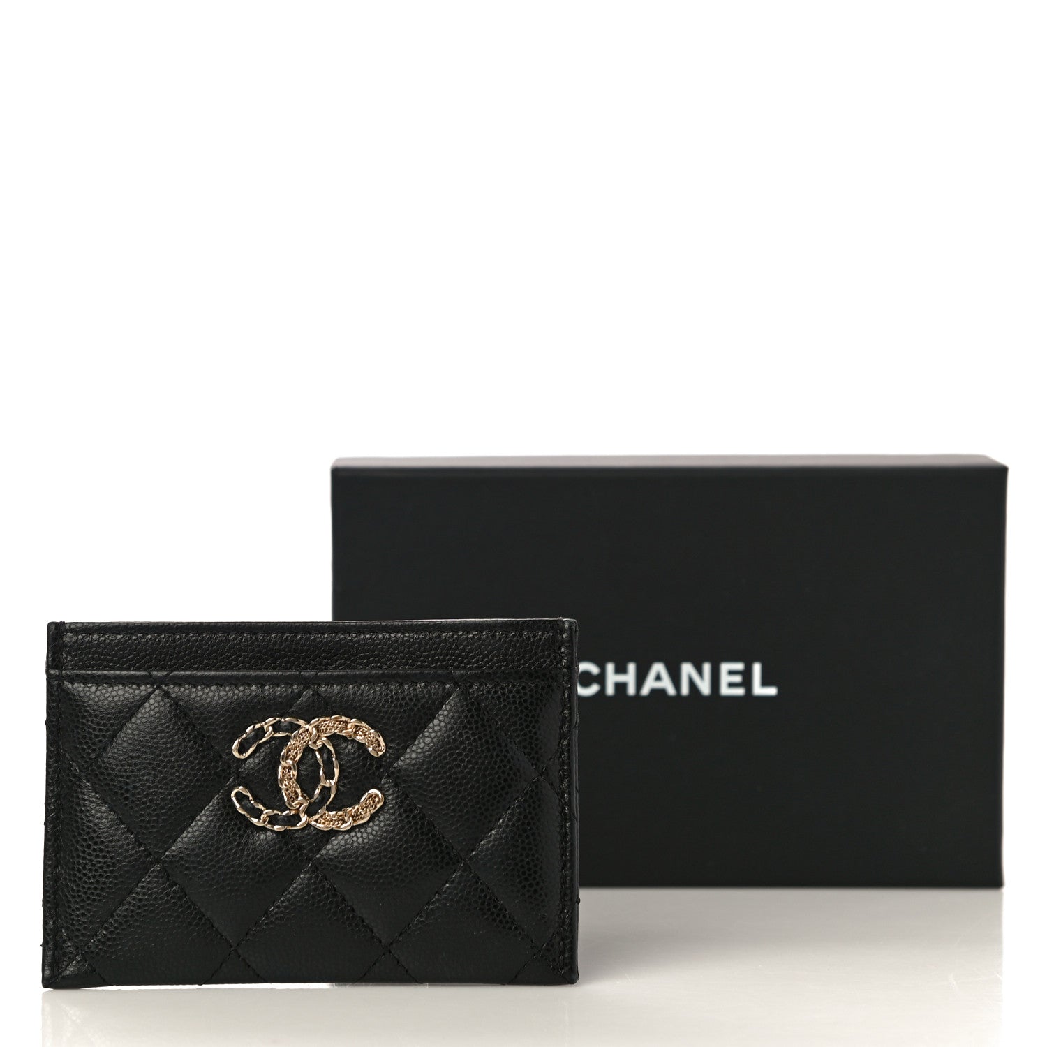 Chanel Caviar Quilted French New Wave Card Holder Black 12 of 12
