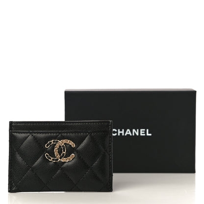 Chanel Caviar Quilted French New Wave Card Holder Black 12 of 12