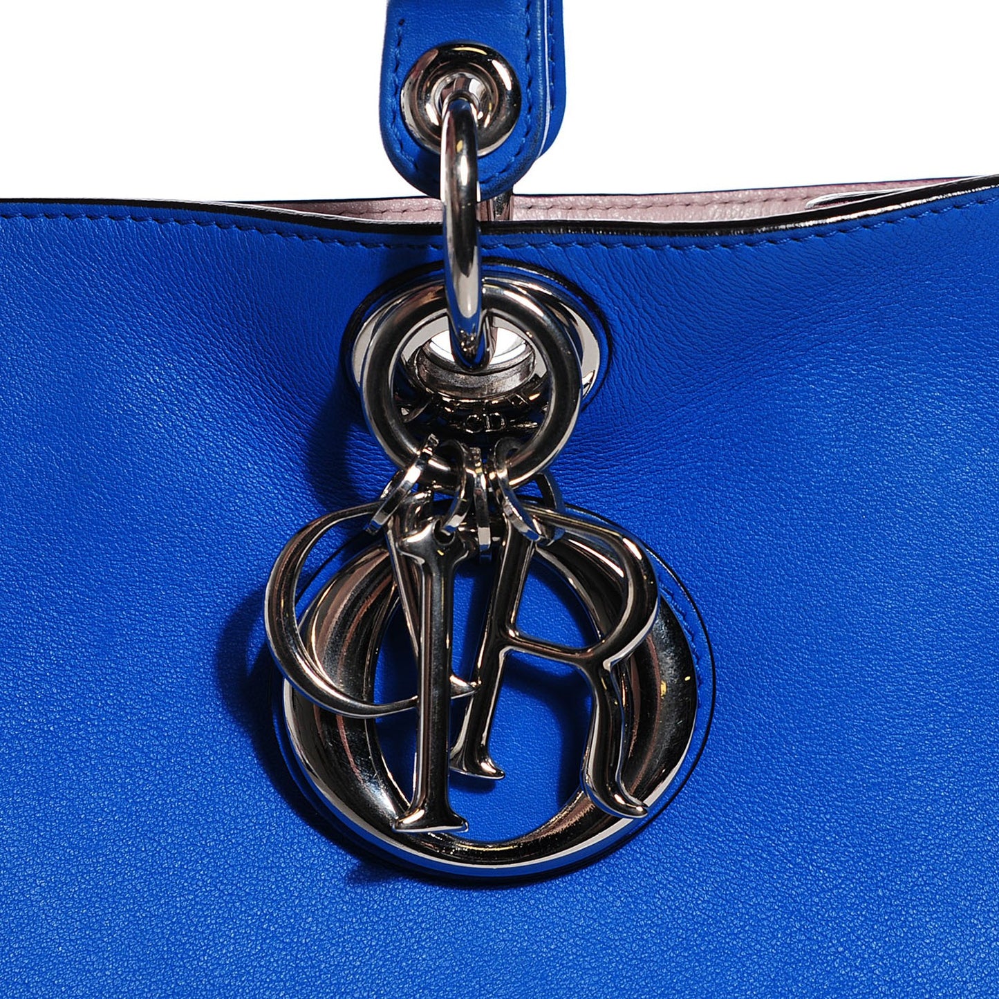 Calfskin Medium Diorissimo Bag Blue Persan