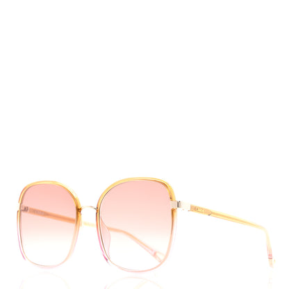 Chloe Oversized Square Sunglasses CH0031S Yellow Orange Pink 1 of 8