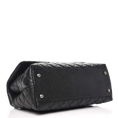 Chanel Caviar Quilted Small Coco Handle Flap Black 5 of 8