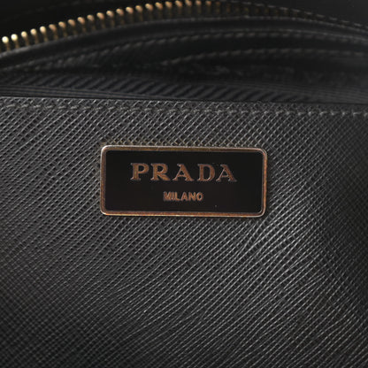 Prada Saffiano Medium Galleria Double Zip Tote Black 8 of 17