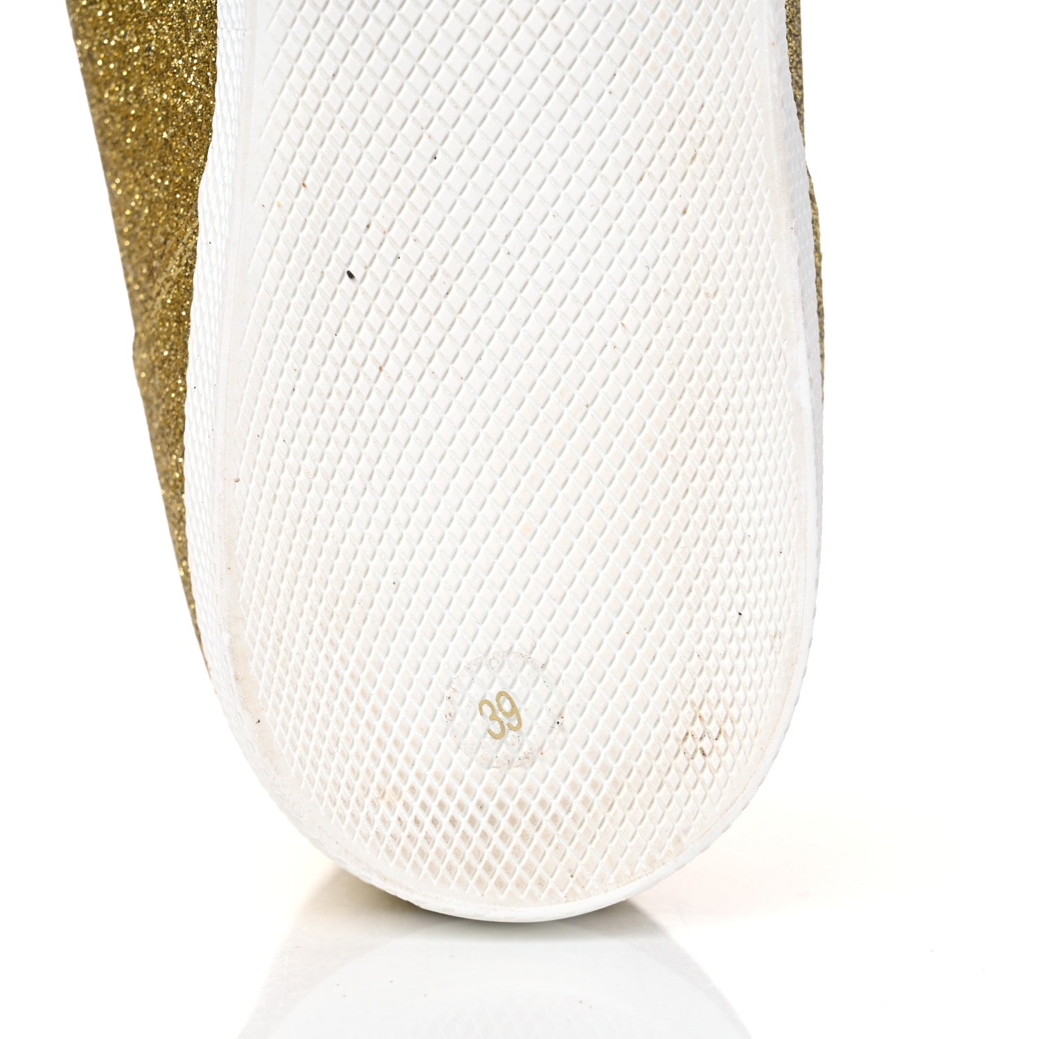 Gucci Glitter Web New Bright High Top Sneakers 39 Oro 9 of 15