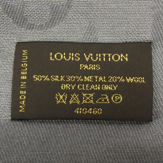 Louis Vuitton Monogram Lurex Shawl Gris Perle 5 of 5