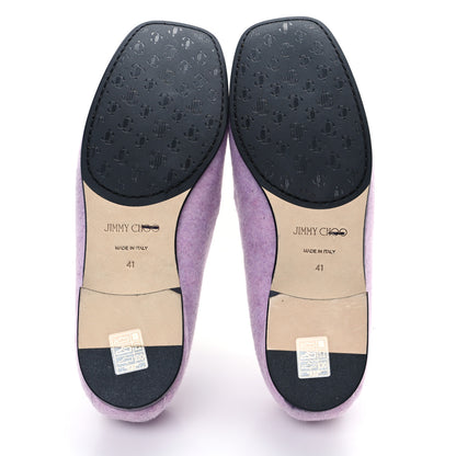 Jimmy Choo Flannel Diamond Tilda Loafers 41 Wisteria 6 of 8