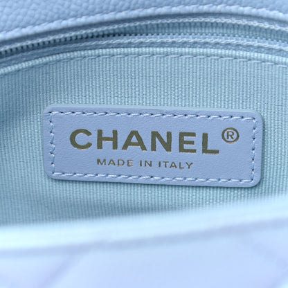 Chanel Iridescent Caviar Quilted Mini My Perfect Flap Light Blue 5 of 8