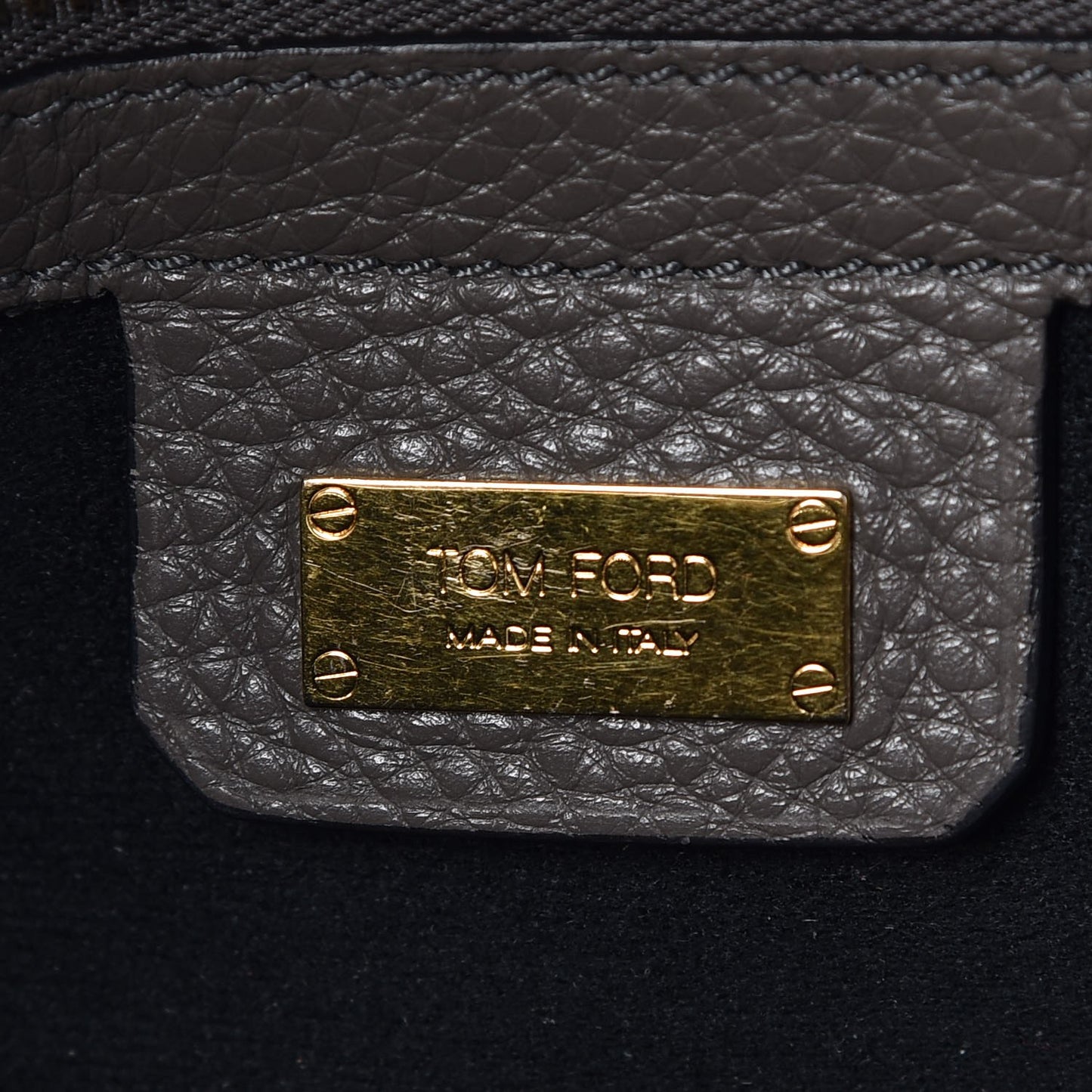 Grained Calfskin Tote Graphite