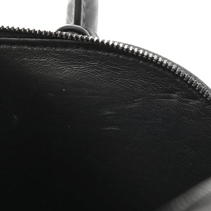 Balenciaga Calfskin Crocodile Embossed S Rivet Ville Top Handle Bag Black 8 of 9