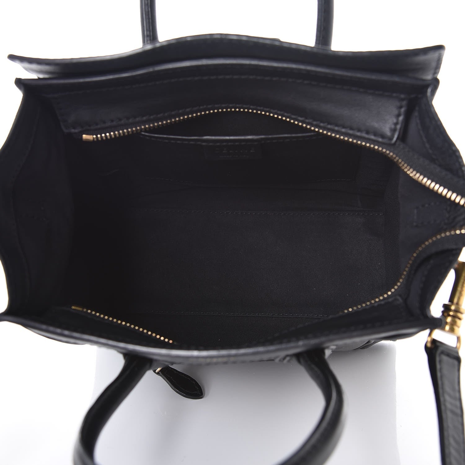 Celine Smooth Calfskin Nano Luggage Black 5 of 18