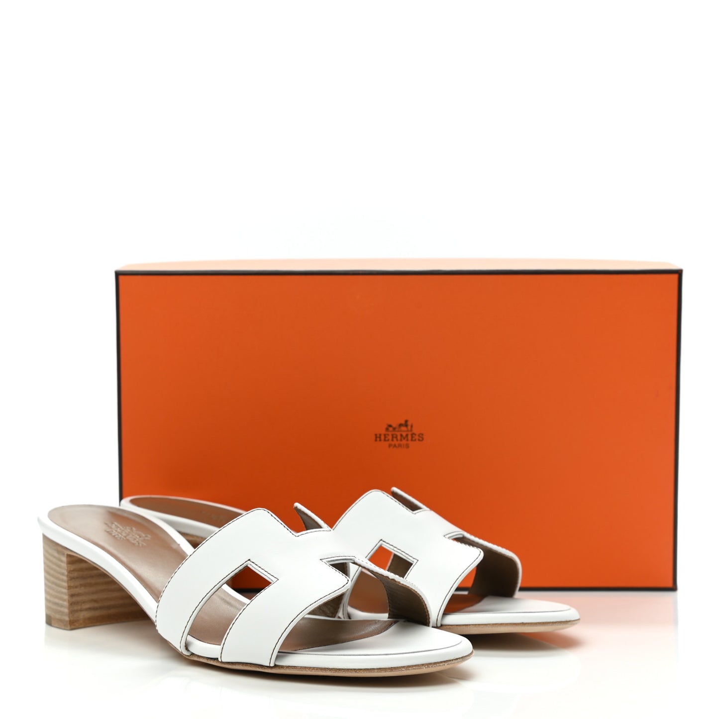 Calfskin Oasis Sandals 38 White