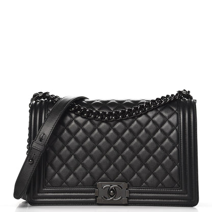 Chanel Caviar Quilted New Medium Boy Flap So Black 1 of 8