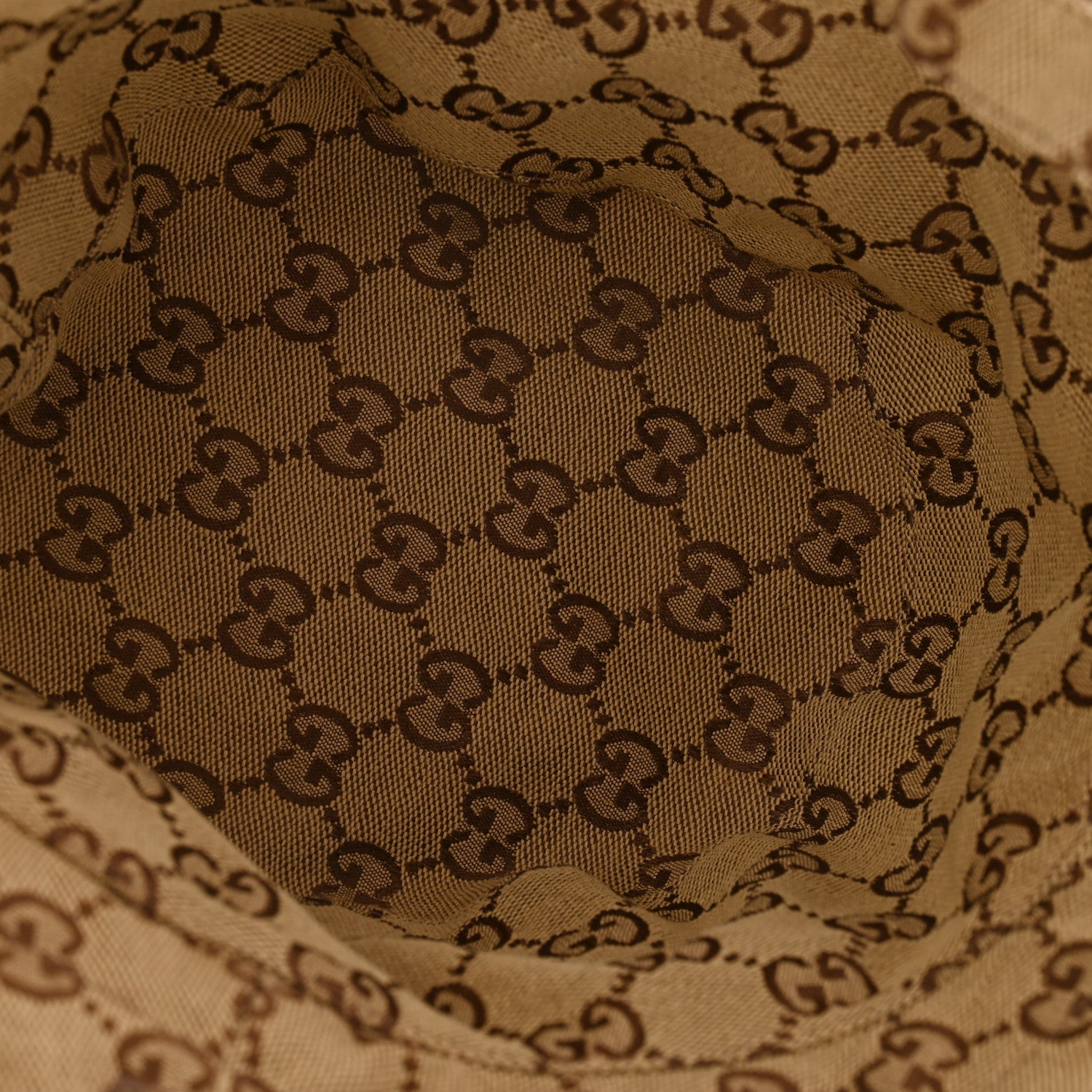 Gucci Canvas Monogram Reversible Bucket Hat XL Brown 7 of 18