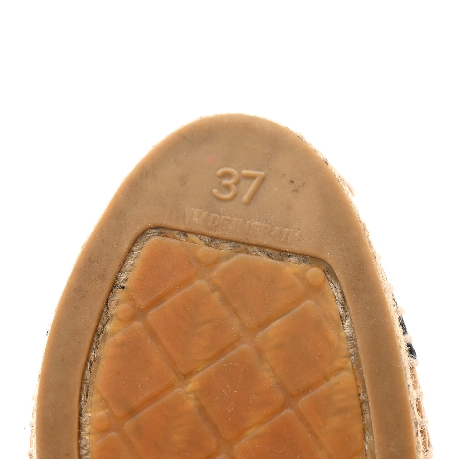 Chanel Lambskin CC Espadrilles 37 Beige Black 7 of 11