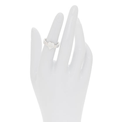 Gucci Sterling Silver Trademark Heart Ring 50 5.5 2 of 4