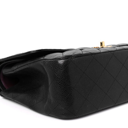 Chanel Caviar Quilted Jumbo Double Flap Black 10 of 12