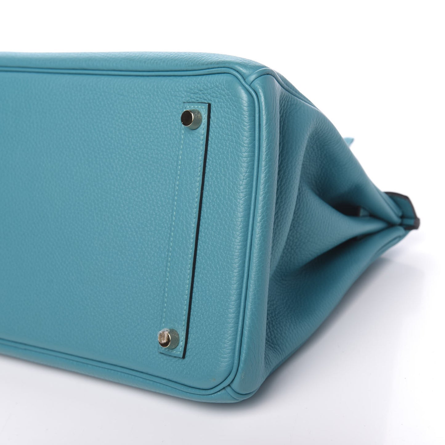 Taurillon Clemence Birkin 35 Turquoise