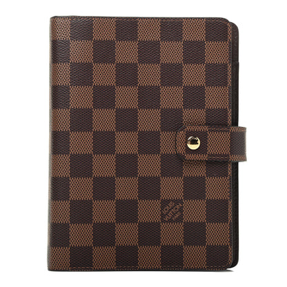 Louis Vuitton Damier Ebene Medium Ring Agenda Cover 1 of 7