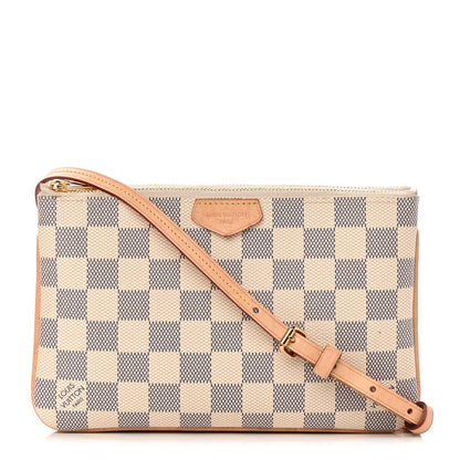 Louis Vuitton Damier Azur Double Zip Pochette 1 of 15