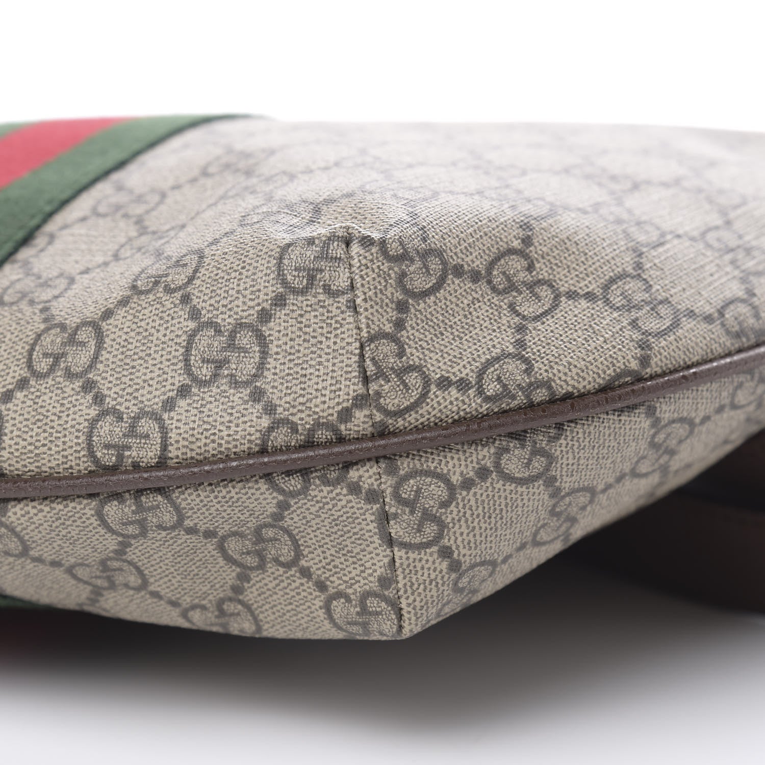 Gucci GG Supreme Monogram Web Small Ophidia Half Moon Hobo Brown 10 of 10